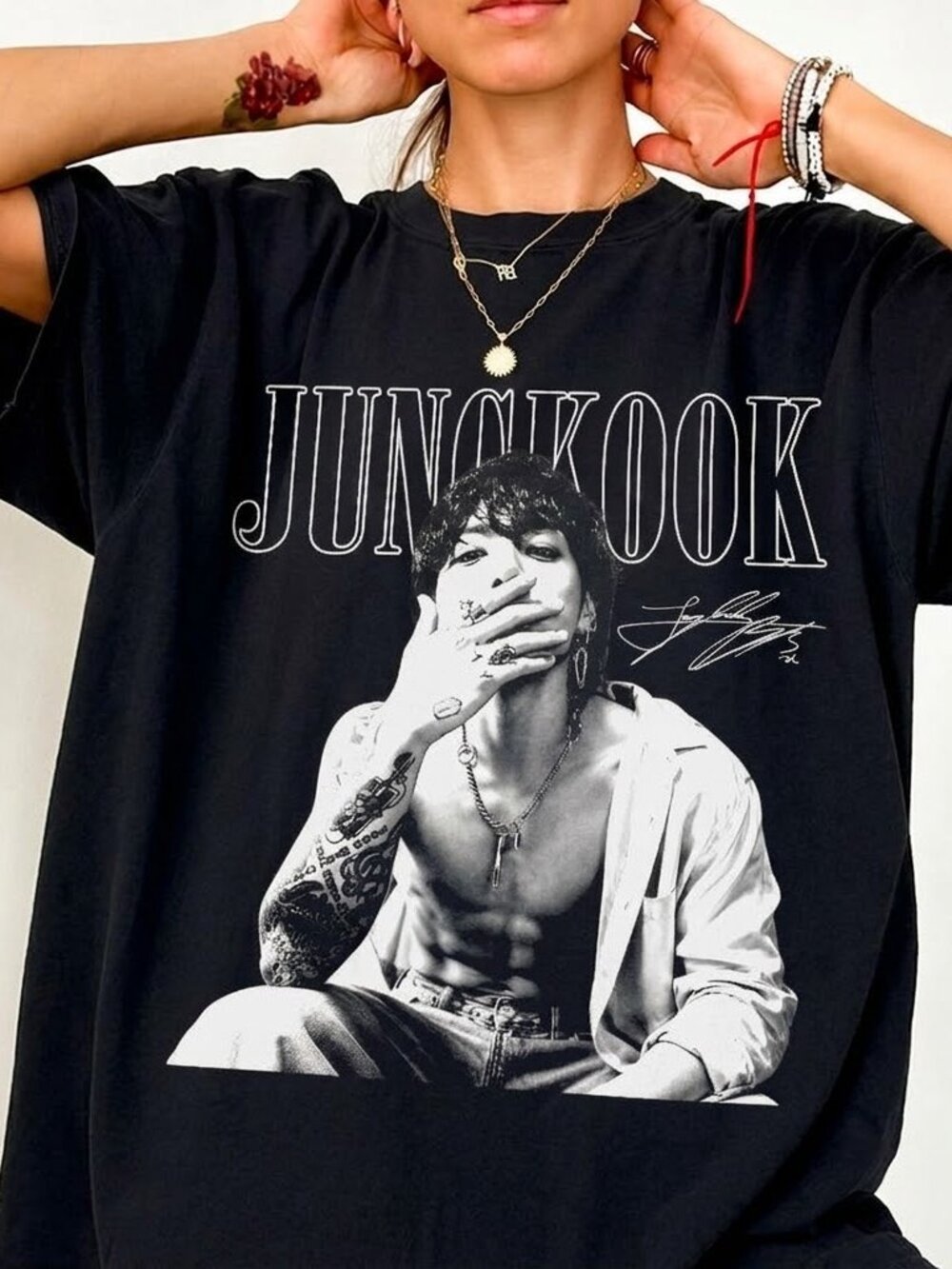 Vintage K-Pop Jungkook Graphic Tee, Retro Idol World Tour Shirt